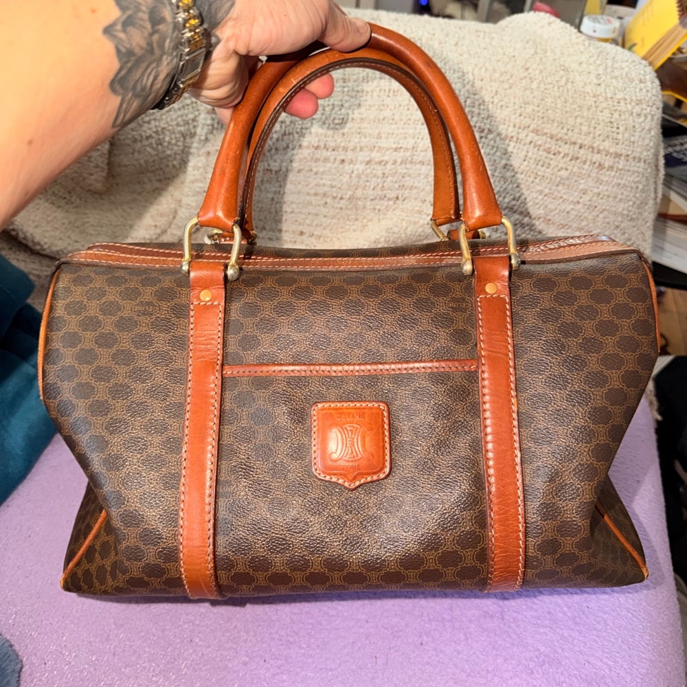 Celine Macadam Boston Bag PVC 155230 OPEN TO OFFERS